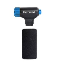 휴대용 소형 무선 에어펌프 자전거 자충매트 공기펌프 west 바이킹 mtb co2 bike mini fast air pump road bike co2 inflator 농구 장비, 독물, 독물