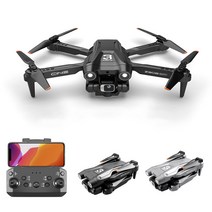 Z908PRO 4K 듀얼 카메라 접이식 장애 회피 항공 촬영용 드론, 배터리*3, 그레이