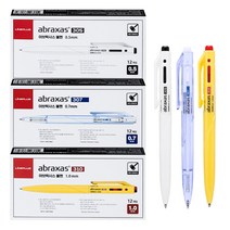 라인플러스 아브락사스 볼펜/속기용/노크식/1타12입, 0.7/흑/1타12입