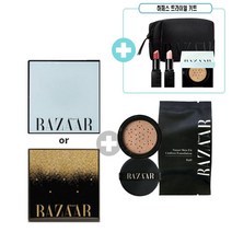 하퍼스바자 스마트 스킨핏 쿠션 파운데이션 본품 15g + 리필 15g + (하퍼스 트라이얼 키트세트), 21호