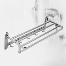 스테인리스 스틸 후크형 접이식 욕실 수건 걸레 걸이, XS-409B-SS