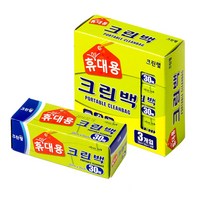 PG 크린랲 휴대용 크린백 30매짜리 3팩세트 등산 캠핑 애견산책 다용도, 크린백25cm*35cm*30매 3팩세트