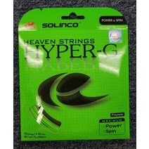 Solinco 쏠린코 하이퍼G 하이퍼-G 19 게이지 1.10mm 테니스줄 NEWHyper G, 게이지  1.10mm, 1개