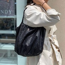 SN3014 가벼운 뱀피원단 데일리 쇼퍼백