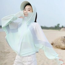 여자 여름 코트 여름 아이스 자외선 차단 코트 여름 후드 바람막이 등산복, 옵션4