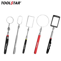 툴스타 점검경 반사경 LED 라이트 반사경 미러 점검용 사각 거울 검사경 안테나 각도조절, TS-IM31LM(LED), 1개