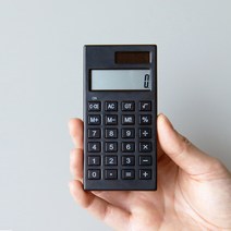 단순생활 심플 미니 계산기 블랙, 선택완료