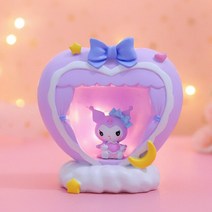 산리오 무드등 카와이 3D 문 야간 조명 시나모롤 쿠로미 멜로디 그림 만화 LED 귀여운 아름다운 침실 침대 옆 램프, [29] YZL394CC