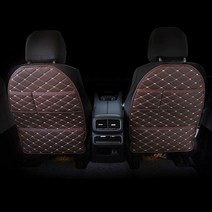 다이아코트 다이아몬드 퀼팅 2열 킥매트커버_3포켓타입 1P_운전, 선택:조수석 블랙 레드