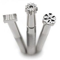 불박기 가죽 도장 가죽 작업 안장 만들기 도구 조각 가죽 공예 우표 1pcs 스탬핑, 3개