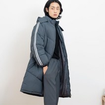 남자 스포츠 슬림핏 롱패딩 탈부착후드 아우터 심플 비건패딩 스타일 오피스룩 패션
