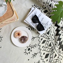 다용도 캠핑 담요 이불 테이블보 블랭킷 소파패드 소파커버 러그 헤링본 화이트