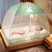 몽골 텐트 캐노피 천막 그늘막 타프 리빙쉘 패션 만화 인쇄 패턴 가정용 먼지 상단 모기장 큰 공간 유르트 유형 통기성 여름 캠핑, 색상 52 doors+18x20m bed