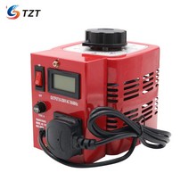 음성식별 TZT APS-500W 0.5KW 220V 가변 변압기 전압 조정기 전력 조절기 0-250V 출력 EU 플매트 카펫 러그