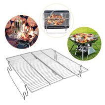 스텐레스 접이식 바베큐 구이판 MT2형 치킨홀더 셀프바베큐 훈제 직화