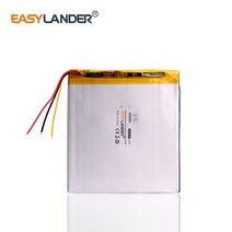 태블릿배터리 태블릿파워 3와이어 태블릿 배터리 3.7V 4000mAH 408686 폴리머 리튬 이온/리튬 이온 pc, 한개옵션0