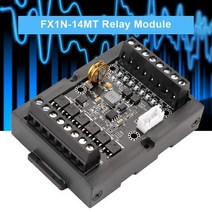PLC 프로그래머블 로직 컨트롤러 DC 10-28V 레귤레이터 FX1N-14MT 산업용 제어 보드, 01 Black