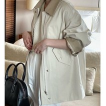 뉴욕홀릭 / 브론즈 웨하스 배색 야상 재킷