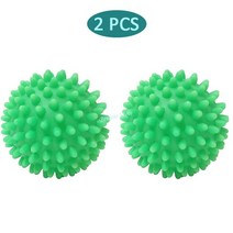 미니건조기 세탁 건조기 공 재사용 가능한 PVC 건조 섬유 유연제 청소 도구 액세서리, [08] Green 2pcs, [08] Green 2pcs