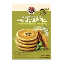백설 녹차맛 찹쌀호떡믹스 400g, 4개
