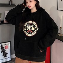 엘레스 여성티셔츠 루즈핏 후드티 긴팔티셔츠 라운드넥 긴소매
