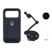 유심라우터 와이파이 라우터 차량용 5G USB라우터 방수 오토바이 자전거 휴대 전화 홀더 지원 범용 자전거 회전 조절 오토바이 핸드폰 홀더, 검은색