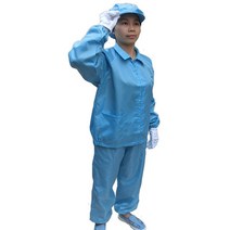 핫 정전기 방지 작업복 먼지없는 후드 작업용 세척 가능 및 특대 일회용 안전 보호 복, [01] Blue, [04] XL