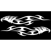 자동차 꾸미기 기스가리기 스티커 독수리 바이크 카니발KA4 트렁크옆 컨트리맨 벤츠 제네시스 k5 코란도C 더넥스트스파크 긁힘감추기 캐스퍼 조수석문, 블랙