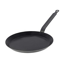 de Buyer - Force Blue - Blue Steel Crepe Tortilla Pan - Nonstick Carbon Steel Frying Pan with Tradi, 1