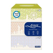 깨끗한나라 소프티 천연펄프 각티슈 2겹, 250매, 3개