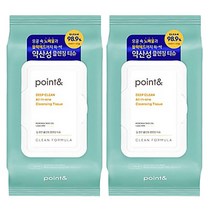 포인트 딥클린 클렌징티슈 80매 2개