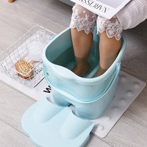 엘턴 득템상회 가정용 플라스틱 족욕바스켓 (그린) 건식족욕기 습식족욕기 발족욕기 족욕바구니 족욕통 족욕탕 족욕케이스 발관리용품 발관리족욕기 족욕용품, 1