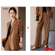 ANYOU정장 여성 가을 겨울 패션 루즈핏 캐주얼 라지 비즈니스 정장 정장 세트 오피스정장 여성정장 코트