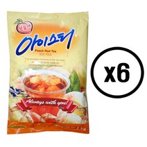 대호 복숭아아이스티 1kgx6봉, 1kg, 1개입, 6개