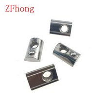5-20PCS T 스프링 너트 m4 m5 m6 m8 반올림 탄성 2020 3030 4040 4545 알루미늄 프로파일, 14 45-m6 5pcs