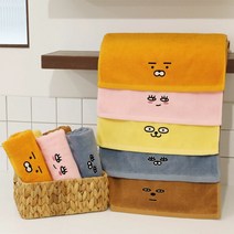 [KT알파쇼핑]카카오프렌즈 순면 타월 세트 5P, 라이언, 어피치, 무지, 네오, 프로도, 1세트