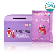 [찬이네과수원] 국산 도라지배즙 100ml 30포 아기배도라지즙 어린이배도라지즙, 도라지배즙/100ml 30포 배도라지즙