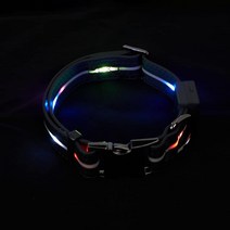 Petiry LED 개 목걸이 USB 충전식 안전 야간 개 목걸이 뒤틀림 방지 조절 가능한 애완 동물 머리 목걸이 소형 중형 대형견용 (블랙 스몰)
