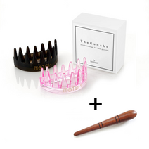 모톡스 두피 괄사 마사지 기구 얼굴 바디 림프 경락 지압 태극 괄사빗 2개입