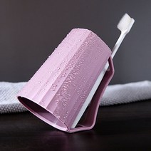 페이셜비(FISAFEE）Couple brushing cups JLL-4049가정용 화장실 욕실 양치질 컵 칫솔 컵 심플한 북유럽 ins 바람 칫솔 씻기 컵 커플, 단일옵션, 02. 연근 전분