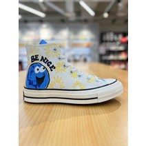 컨버스 남여공용 척테일러 70 머치 러브 에그렛 하이 캔버스화 CHUCK 70 MUCH LOVE EGRET HI 172863C