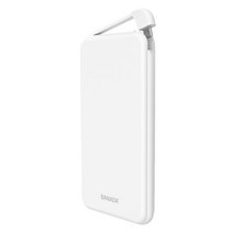 바나다 슬림에어 일체형 10000mAh 보조배터리 (C타입+8핀 변환젠더포함), 상세페이지 참조