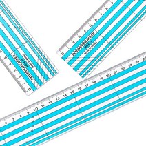 [셀프벨] 의류용 재단자 모양자 곡자 모음, 칼라퀼팅자 (50cm)