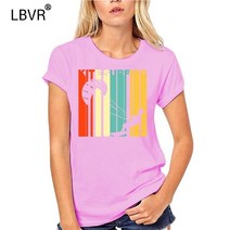 카이트 서핑 레트로 카이트 서핑 남성 티셔츠 있는 자동차 링 오버사이즈 코튼 크루넥 반팔, 10 PinkX85731_02 XS