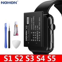 NOHON Apple Watch 배터리 애플 워치 1 2 3 4 5 시리즈 42mm 자가수리 배터리 iWatch S1 S2 S3 GPS LTE S4 S5 38mm 40mm 배터리, S3 LTE 38mm