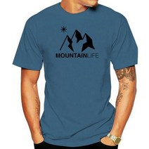 NEW Tee Shirt 마운틴 라이프 BIO Montagne 스키 스노우 보드 등산 에스컬레이드 스포츠, Men Azure blue, M