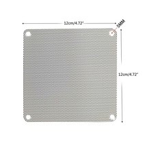 5 개 80mm 90mm 120mm 140mm 흰색 PVC PC 팬 먼지 필터 방진 케이, 02 은