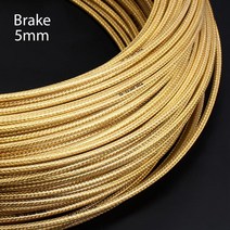 자전거 토클립 105페달 픽시스트랩 mtb 클릿 3m 5mm 도로 브레이크 변속기 케이블 위빙 라인 파이프 프로모션 튜브피팅 메그 접이식 로드 평페달 실내자전거 발판 커버, 브레이크 골드