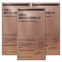 여에스더 엘라스틴 디엔에이 7X 14포 2주분 콜라겐 프리미엄 젤리 말엘라스틴 데스모신, 3박스