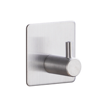 아이디어라떼 스텐 다용도 벽걸이 후크 사각 걸쇠형 1p, 실버, 1개